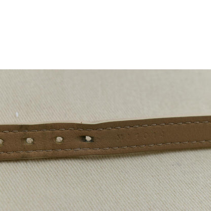 LOUIS VUITTON Leather Bracelet Beige