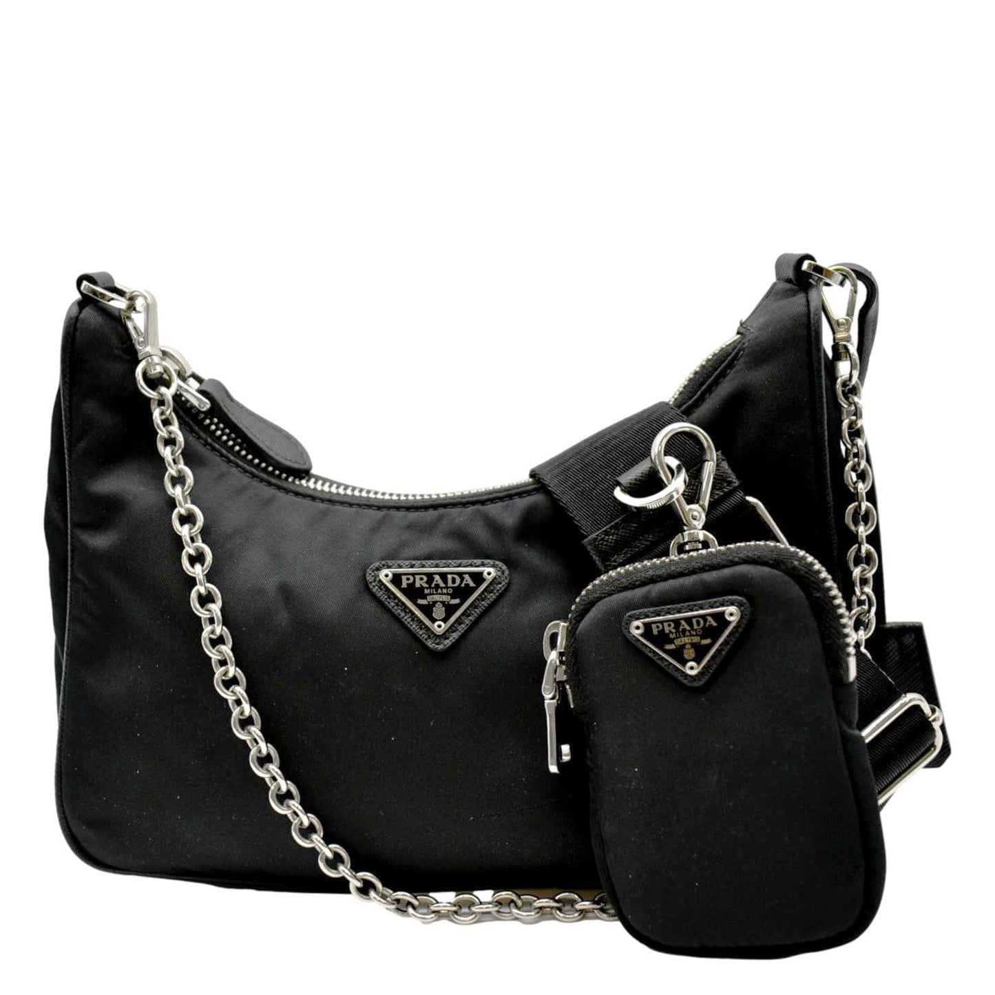 PRADA Re-Edition 2005 Re-Nylon Shoulder Bag Black