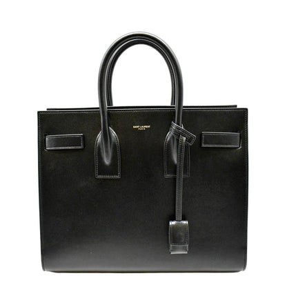 YVES SAINT LAURENT Sac de Jour Leather Satchel Shoulder Bag Black