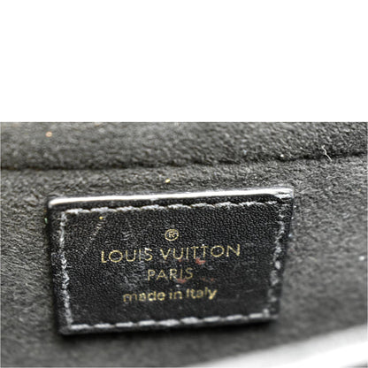 LOUIS VUITTON New Wave Chain MM Calfskin Leather Shoulder Bag Black