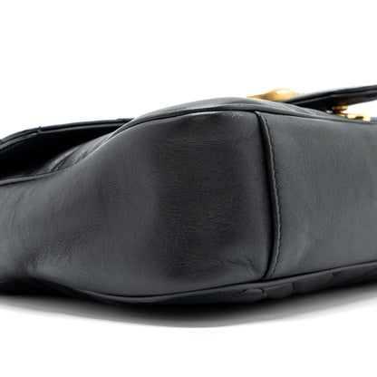 Gucci medium gg Marmont bag calfskin black