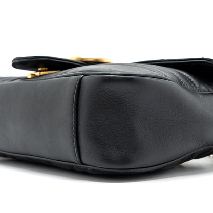Gucci medium gg Marmont bag calfskin black
