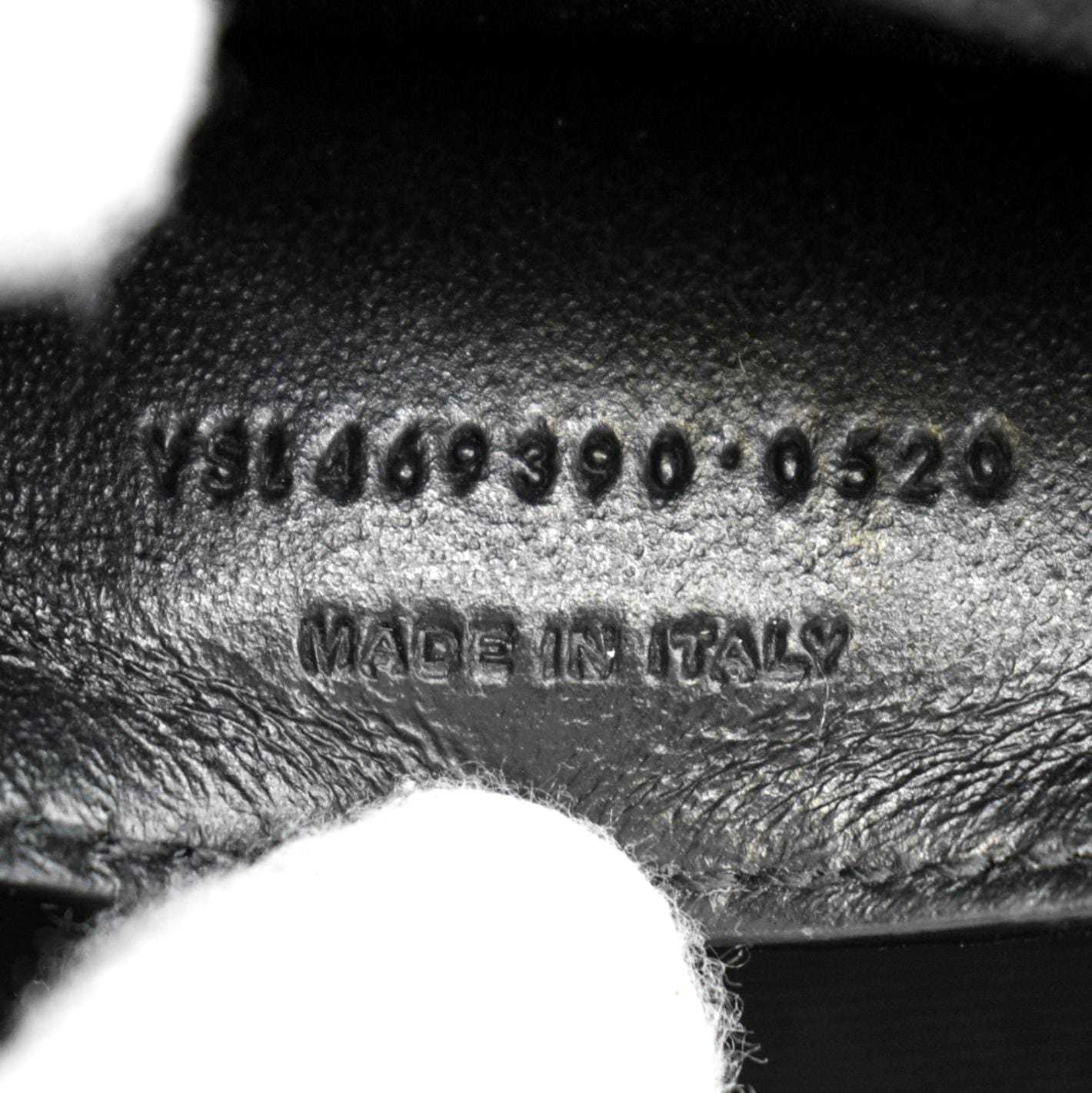 YVES SAINT LAURENT Kate Leather Chain Clutch Crossbody Bag Black