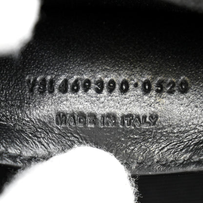 YVES SAINT LAURENT Kate Leather Chain Clutch Crossbody Bag Black