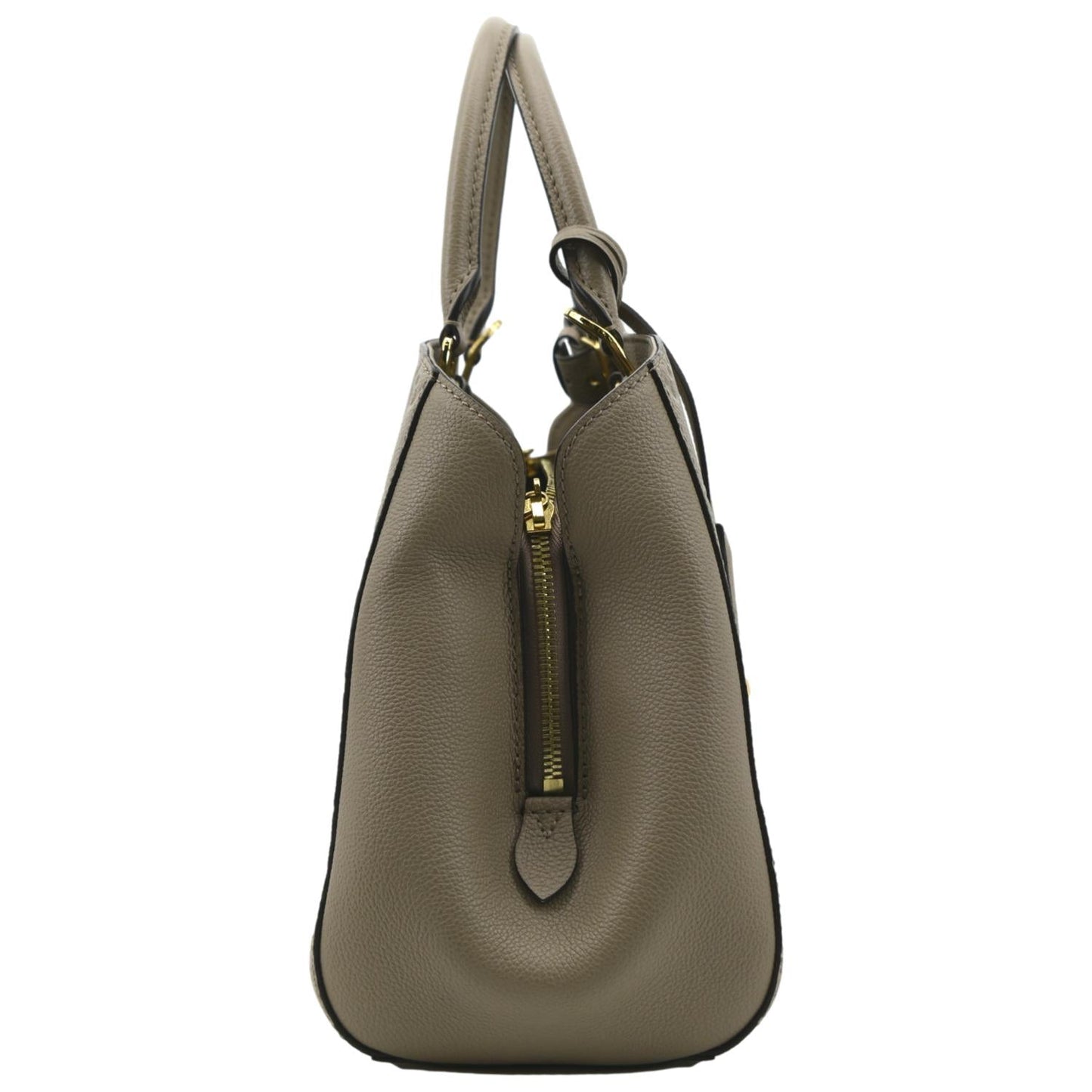 LOUIS VUITTON Montaigne MM Monogram Empreinte Shoulder Bag Tourterelle
