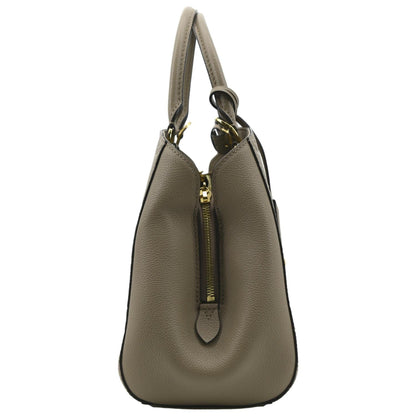 LOUIS VUITTON Montaigne MM Monogram Empreinte Shoulder Bag Tourterelle