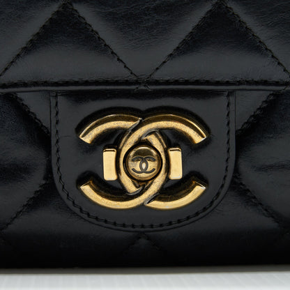 Chanel Perfect Edge Flap Bag With Calfskin Ruthenium