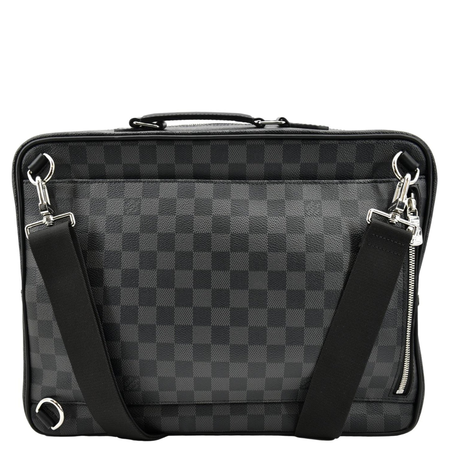 LOUIS VUITTON Damier Graphite Canvas Briefcase Backpack Bag Black