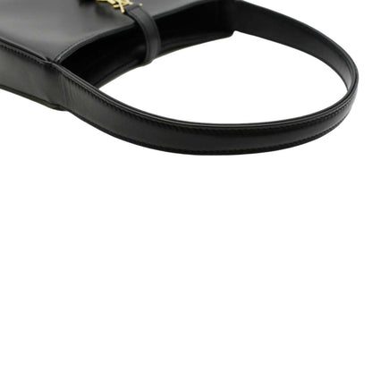 YVES SAINT LAURENT Le 5 A 7 Mini Leather Satchel Bag Black