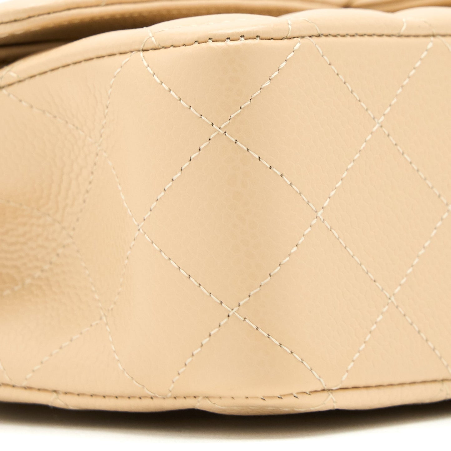 Chanel Medium Classic Double Flap Bag Caviar Beige