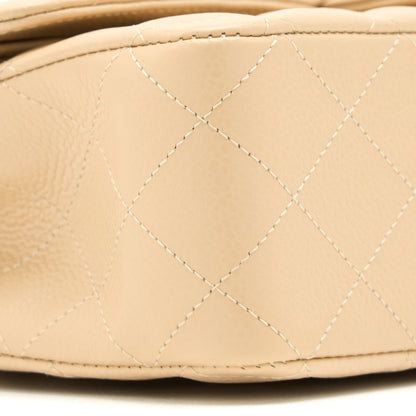 Chanel Medium Classic Double Flap Bag Caviar Beige