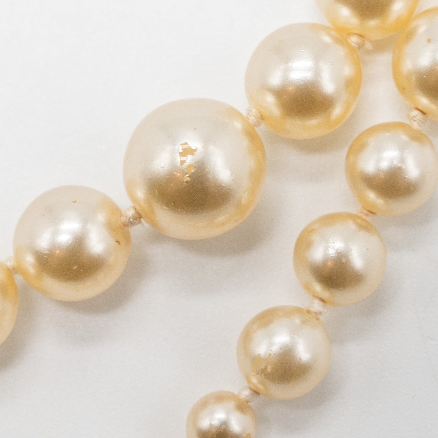 Chanel CC Logo Pearl Long Necklace L