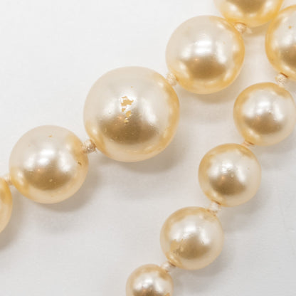 Chanel CC Logo Pearl Long Necklace L