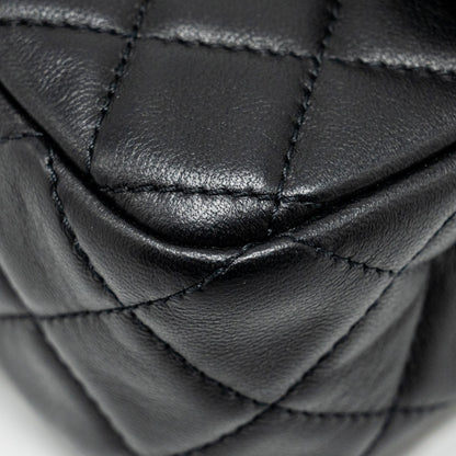 Chanel Pearl Crush mini Rectangular flap bag lambskin black  (microchip)