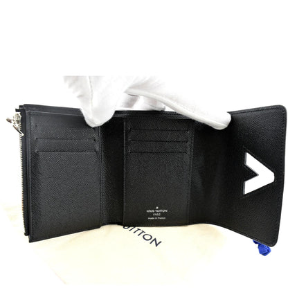 LOUIS VUITTON Twist Trifold Epi Leather Wallet Black