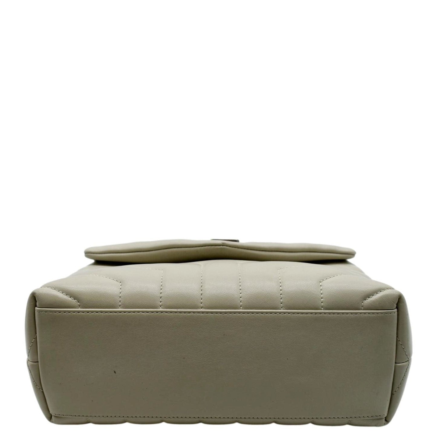 YVES SAINT LAURENT Loulou Toy Quilted Leather Crossbody Bag Ivory