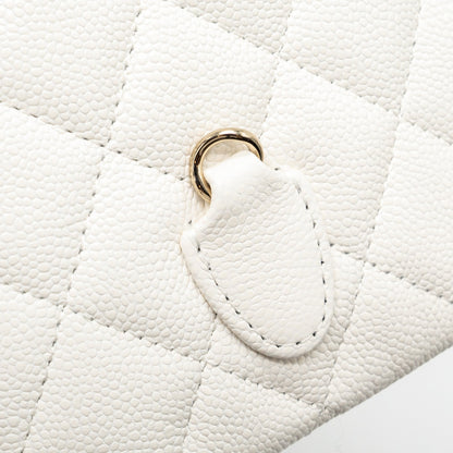 Chanel 24C Mini Backpack/Crossbody Bag Caviar White L (Microchip)