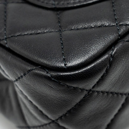 Chanel Pearl Crush mini Rectangular flap bag lambskin black  (microchip)