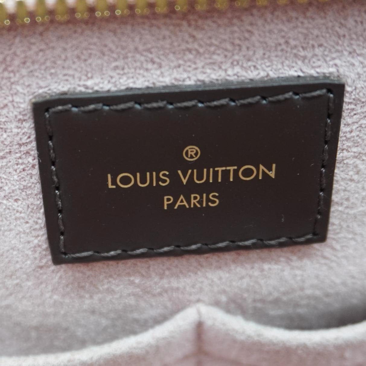 LOUIS VUITTON Jersey Damier Ebene Tote Shoulder Bag Pink