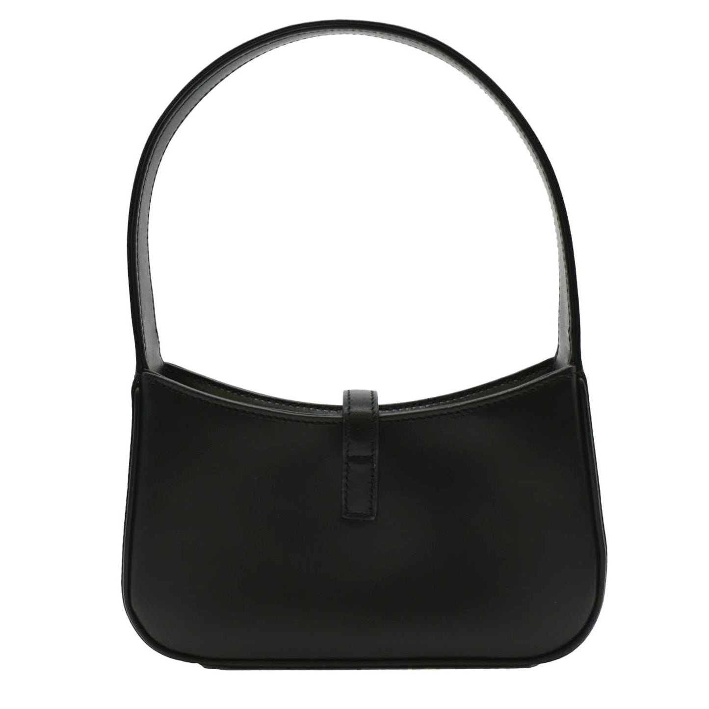 YVES SAINT LAURENT Le 5 A 7 Mini Leather Satchel Bag Black