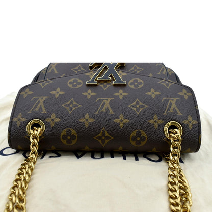 LOUIS VUITTON Passy NM Monogram Canvas Shoulder Bag Brown