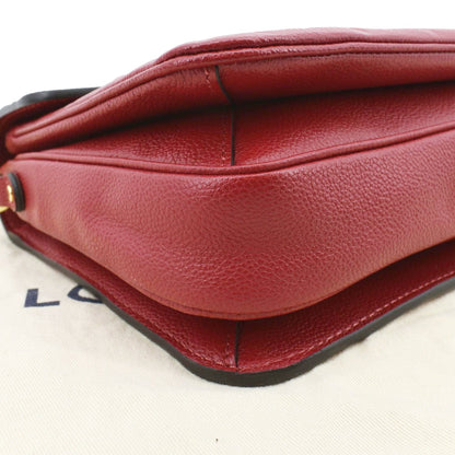 LOUIS VUITTON Metis Pochette Empreinte Leather Crossbody Bag Red