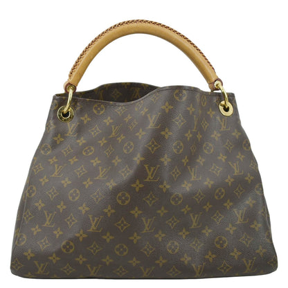 LOUIS VUITTON  Artsy MM Monogram Canvas Hobo Bag Brown