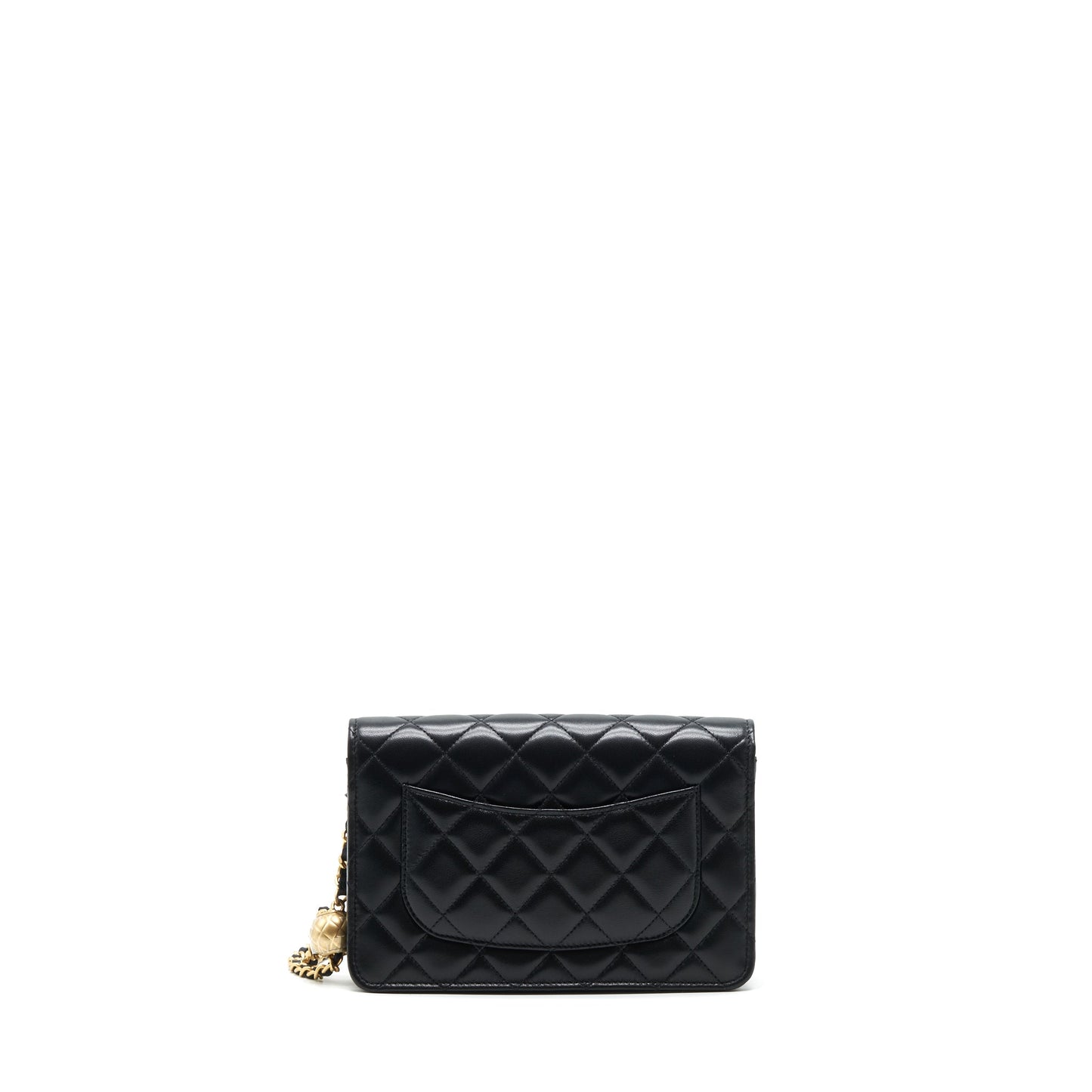 Chanel Pearl Crush Wallet on Chain Lambskin black