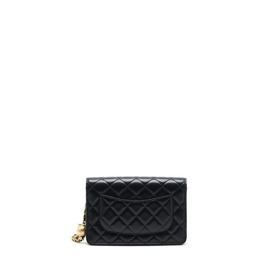 Chanel Pearl Crush Wallet on Chain Lambskin black