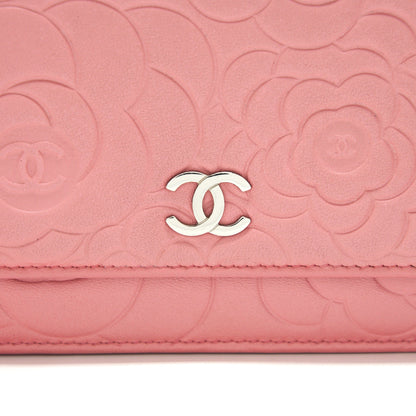 Chanel Camelia Wallet on chain Pink