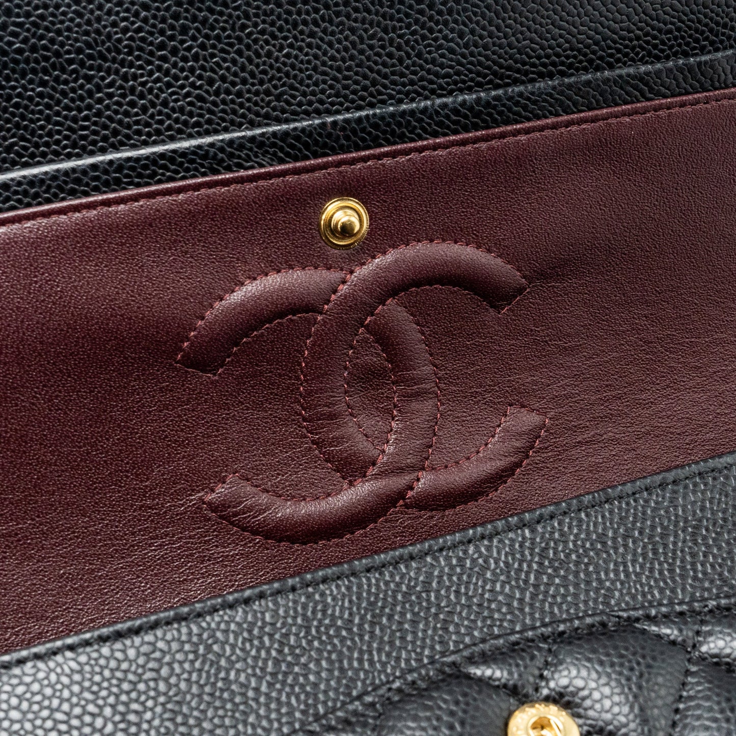 Chanel Medium classic double flap bag caviar black