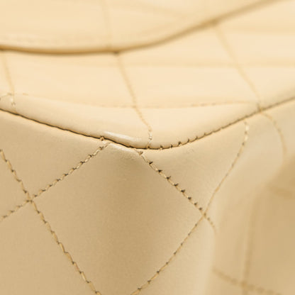 Chanel Vintage Small Classic Double Flap Bag Lambskin Beige