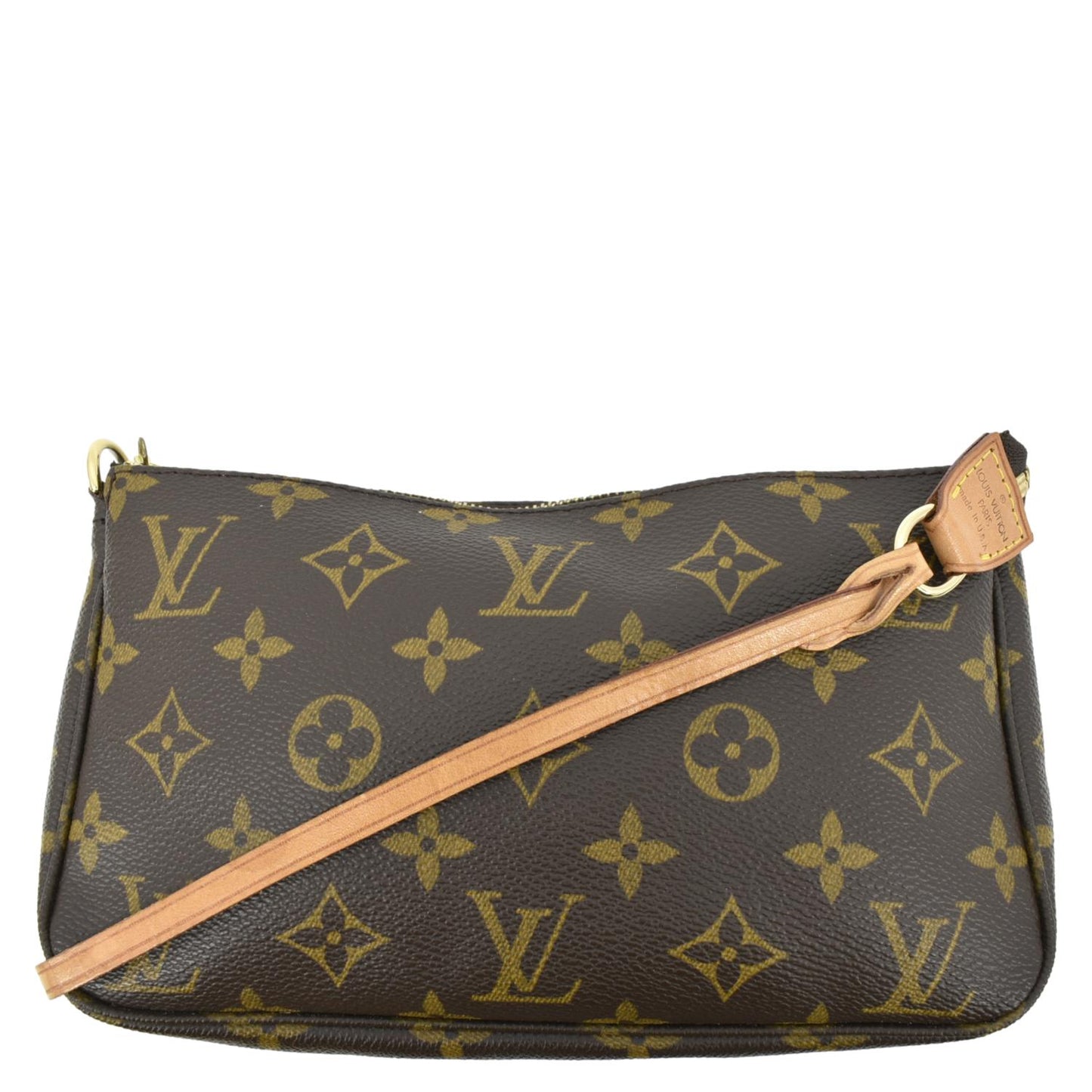 LOUIS VUITTON Pochette Accessoires Monogram Canvas Pouch Bag Brown