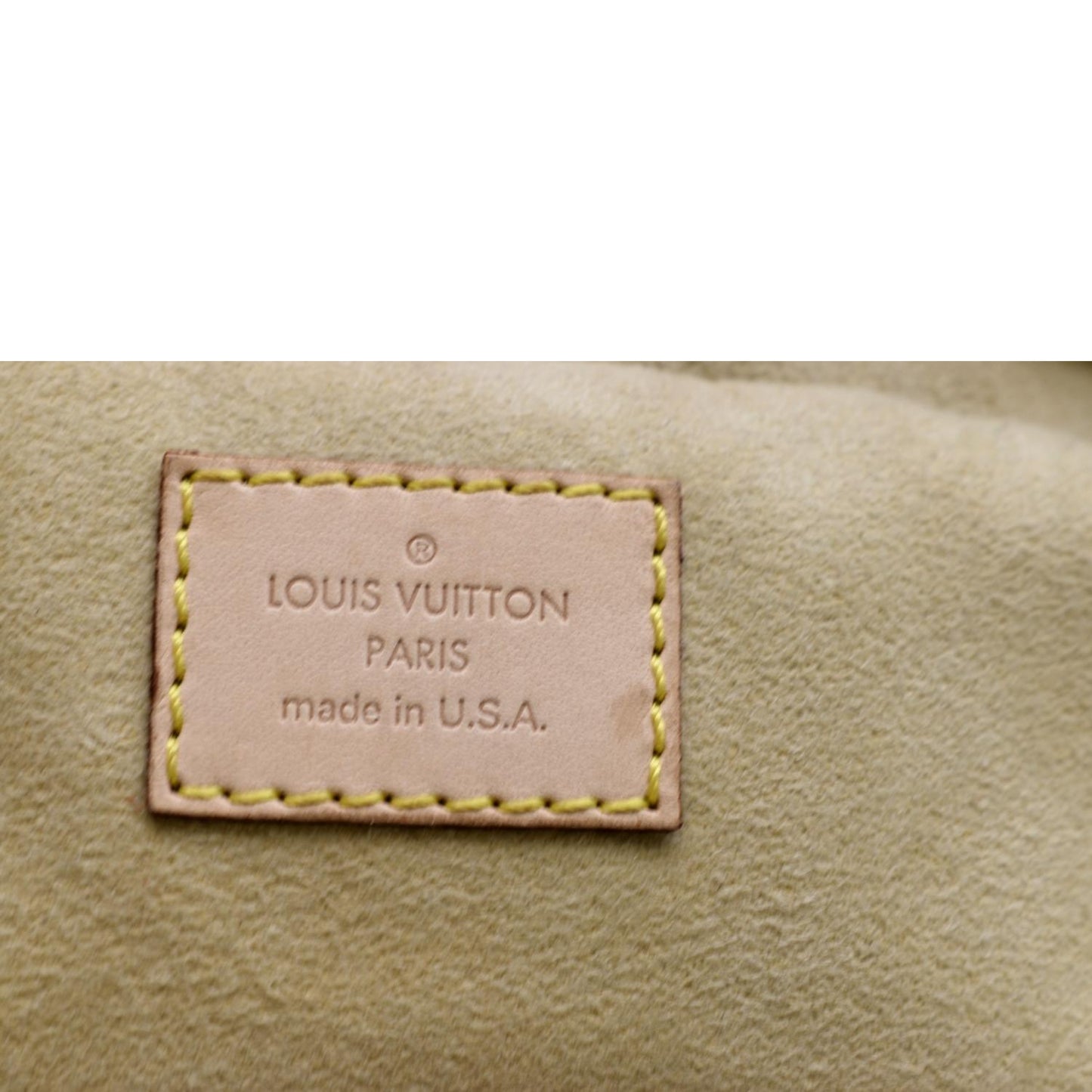 LOUIS VUITTON Manhattan PM Monogram Canvas Satchel Bag Brown
