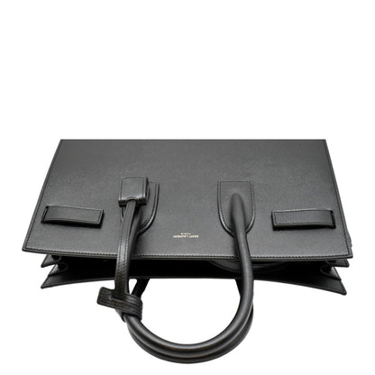 YVES SAINT LAURENT Sac de Jour Leather Satchel Shoulder Bag Black