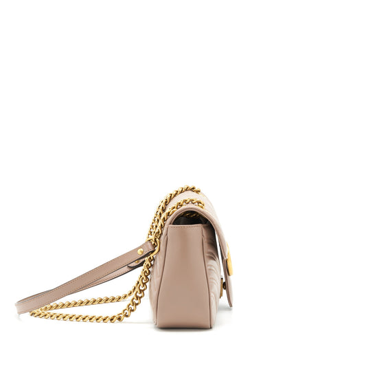 Gucci Marmont Small Dusty Pink matelass� shoulder bag