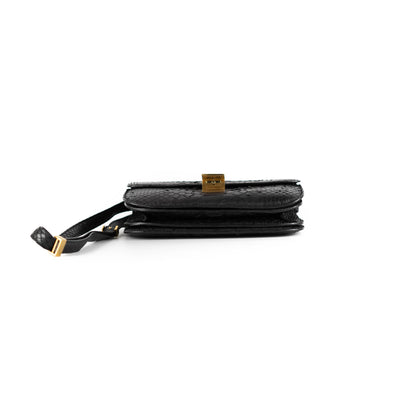 Celine Box Python Bag Black