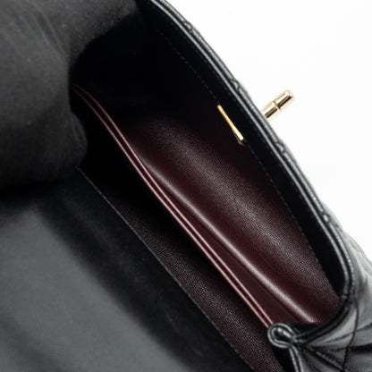Chanel small coco handle caviar black L (microchip)