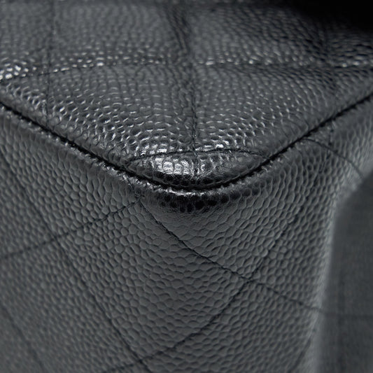 Chanel Classic Jumbo Double Flap Bag Black Caviar