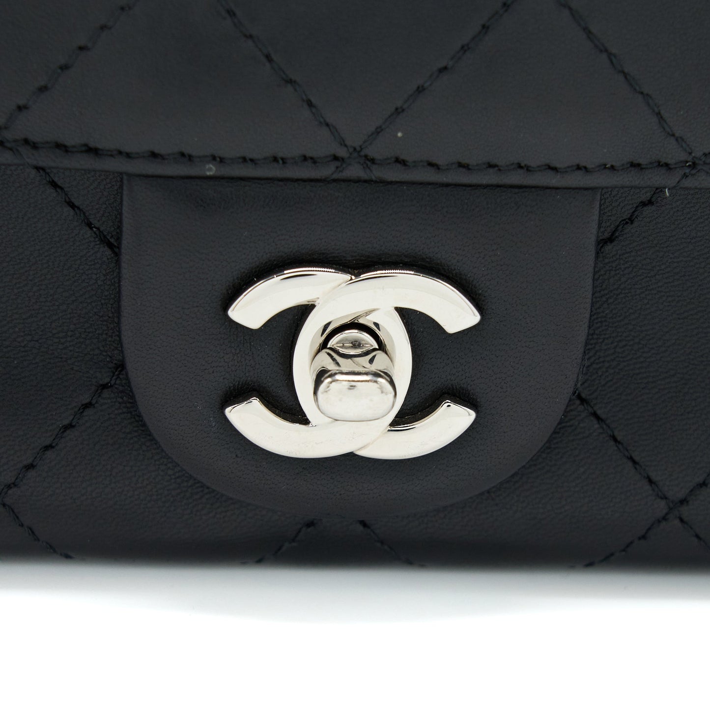 Chanel Quilted Flap Bag Lambskin Black