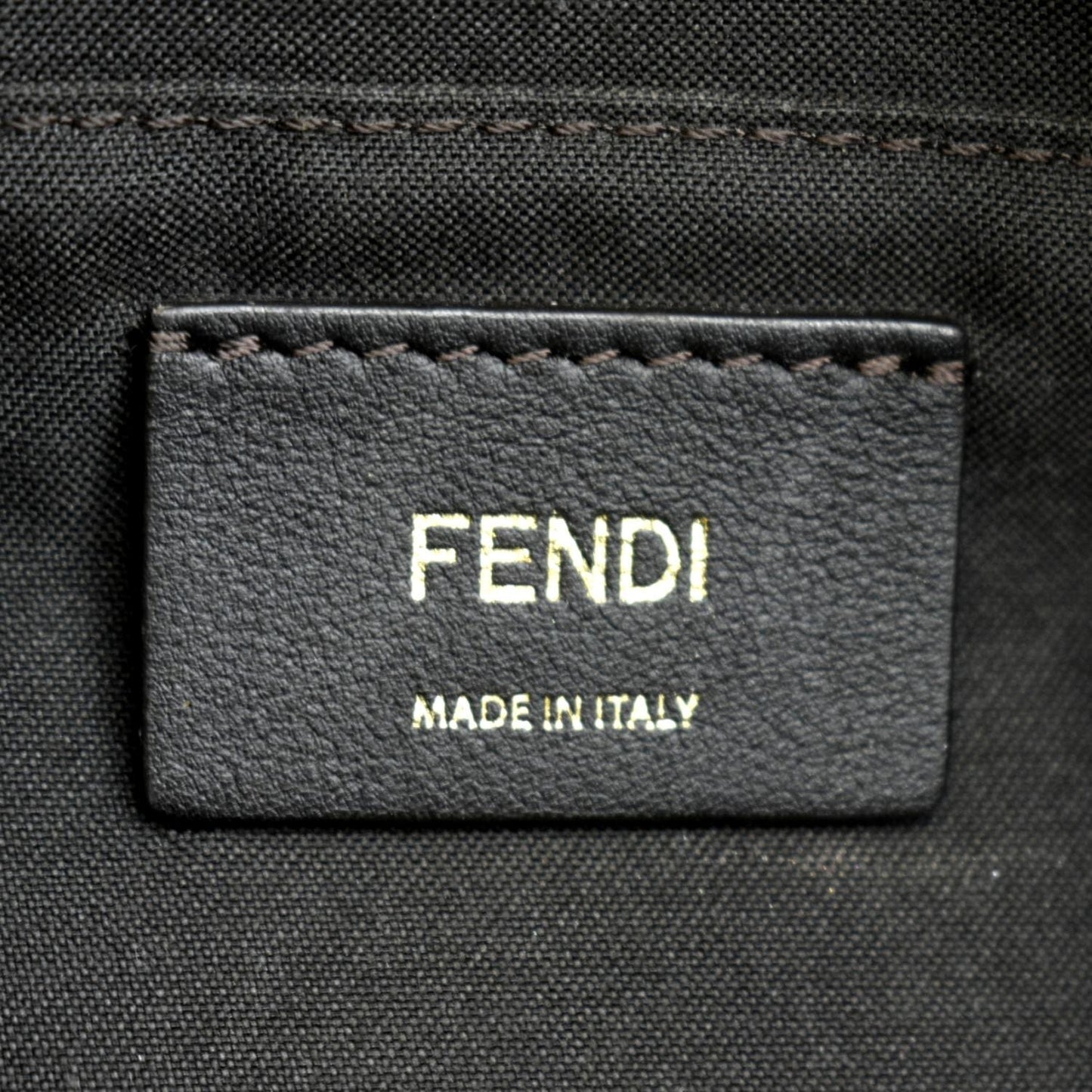 FENDI FF Fabric Crossbody Camera Bag Tan