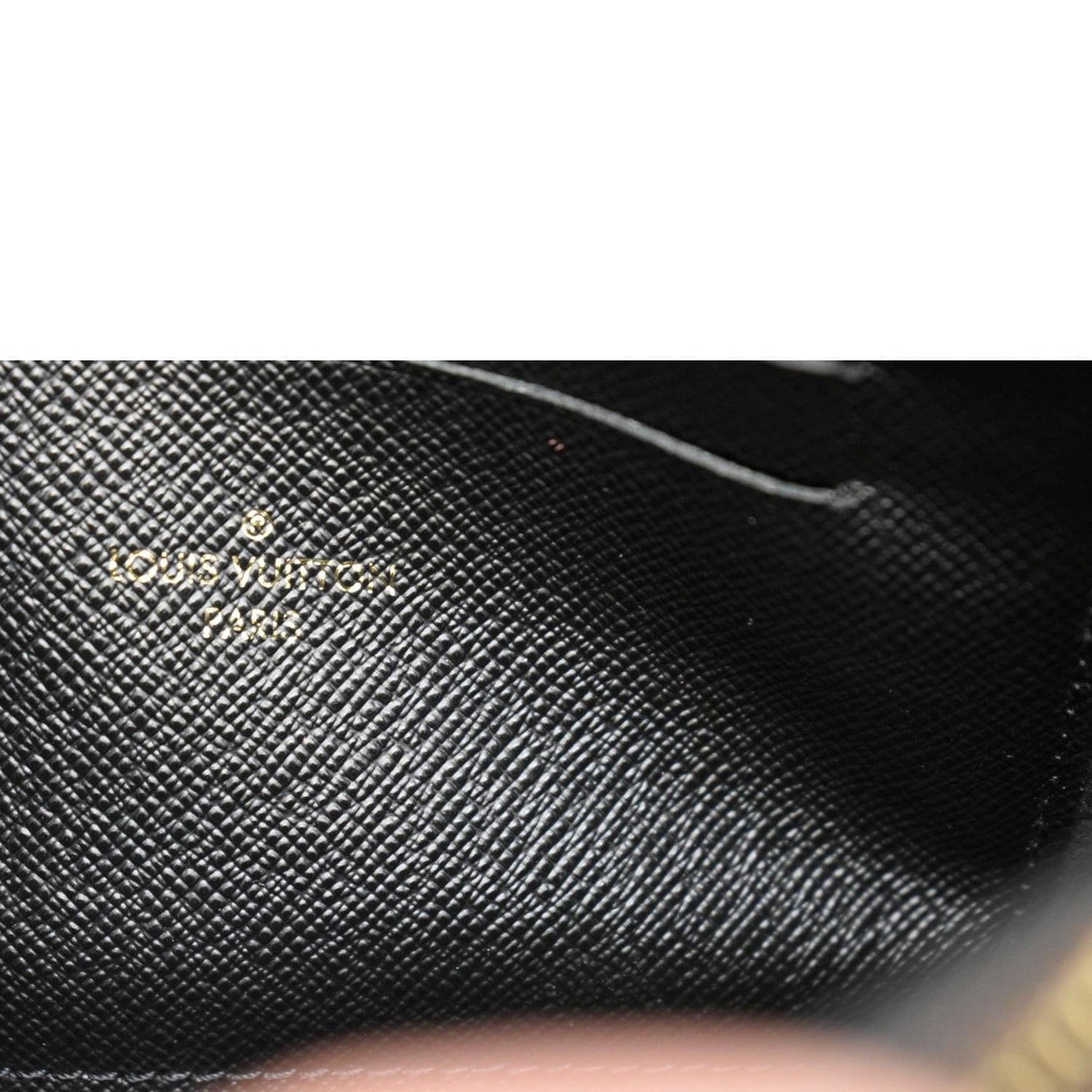 LOUIS VUITTON Double Zip Pochette Reverse Monogram Giant Crossbody Bag Brown