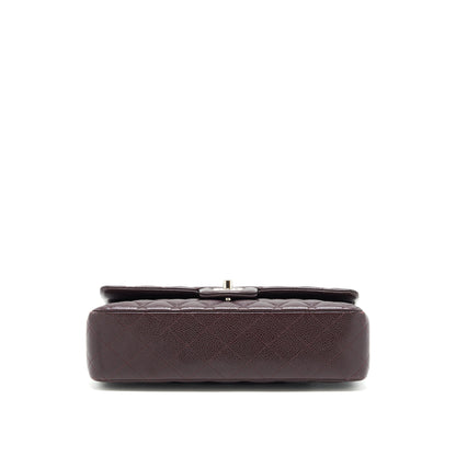 Chanel Medium Classic double Flap bag Caviar Burgundy