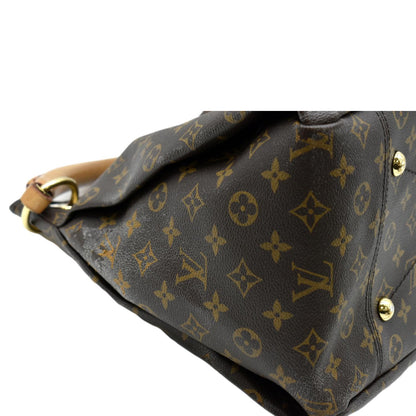 LOUIS VUITTON  Artsy MM Monogram Canvas Hobo Bag Brown