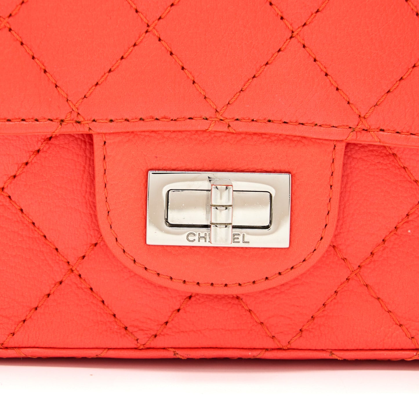 Chanel Mini 2.55 reissue flap bag Hot Orange