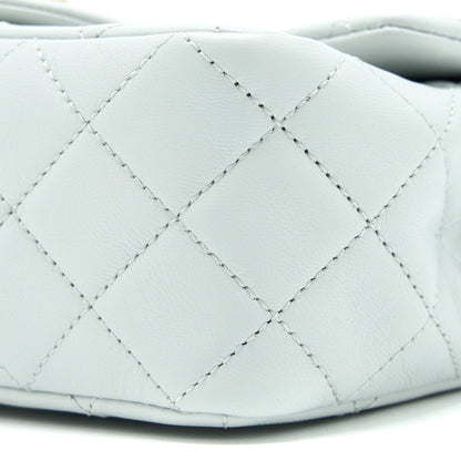 Chanel 23C Pearl Crush Mini Square Lambskin Light Grey  (Microchip)