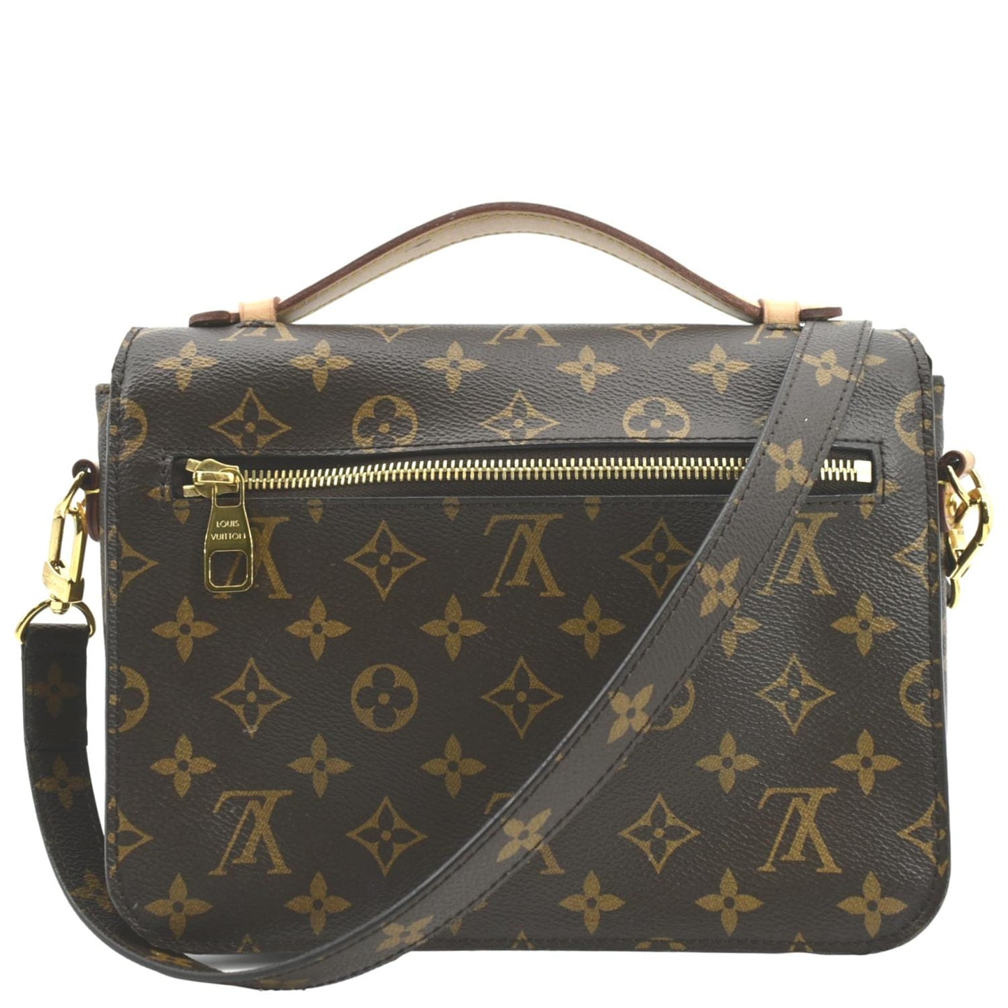 LOUIS VUITTON Metis Pochette Monogram Canvas Crossbody Bag Brown