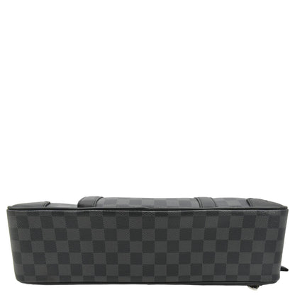 LOUIS VUITTON Damier Graphite Canvas Briefcase Backpack Bag Black