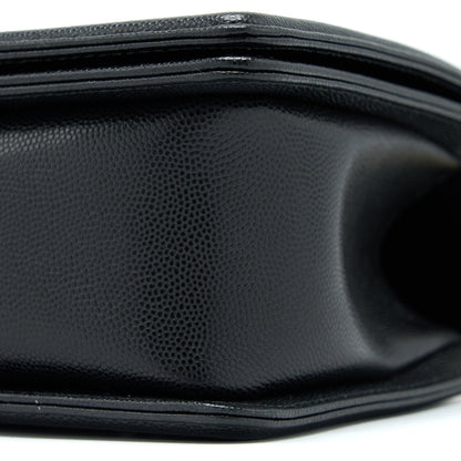Chanel Medium Boy Bag Caviar Black Brushed