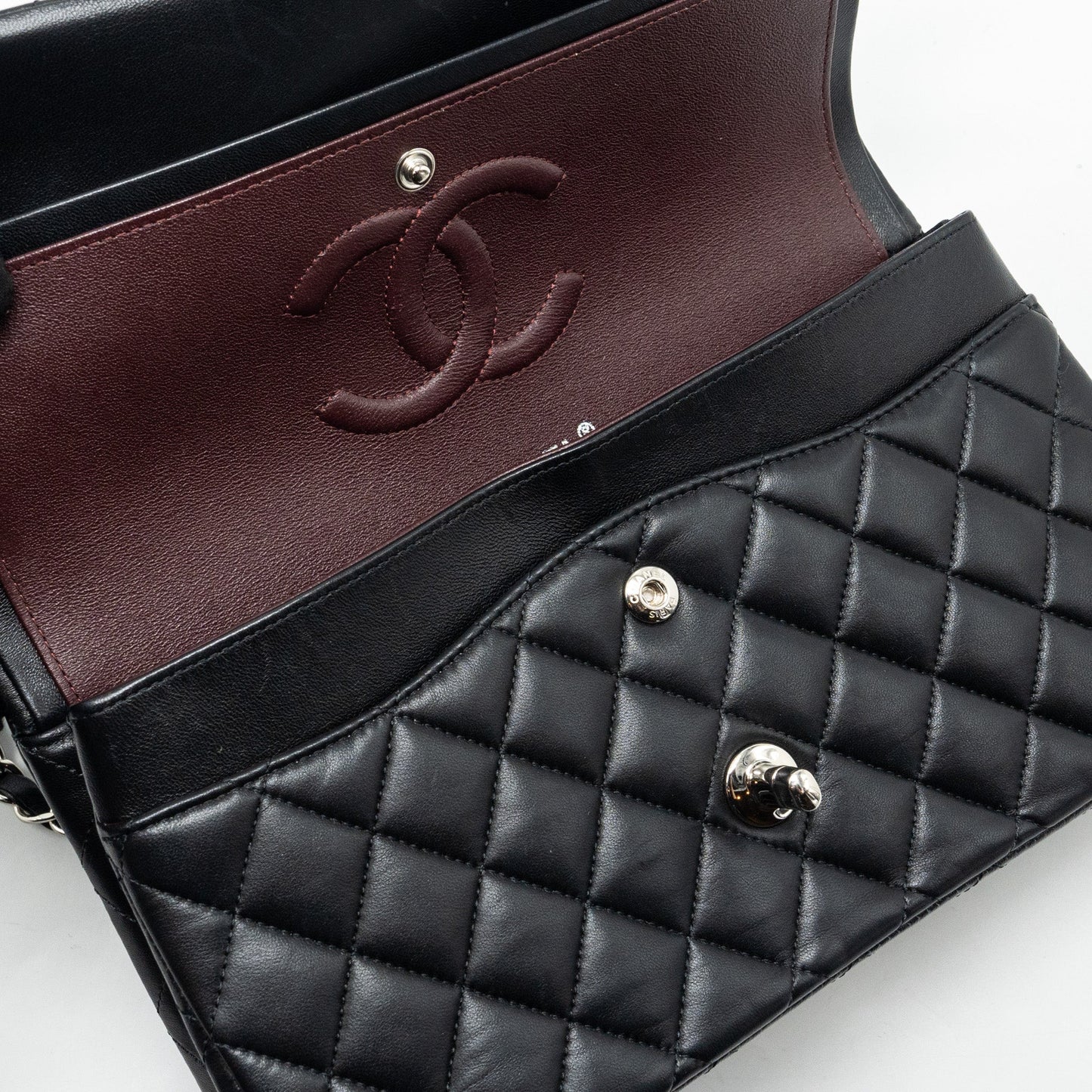 Chanel Medium Classic Double Flap Bag Lambskin Black